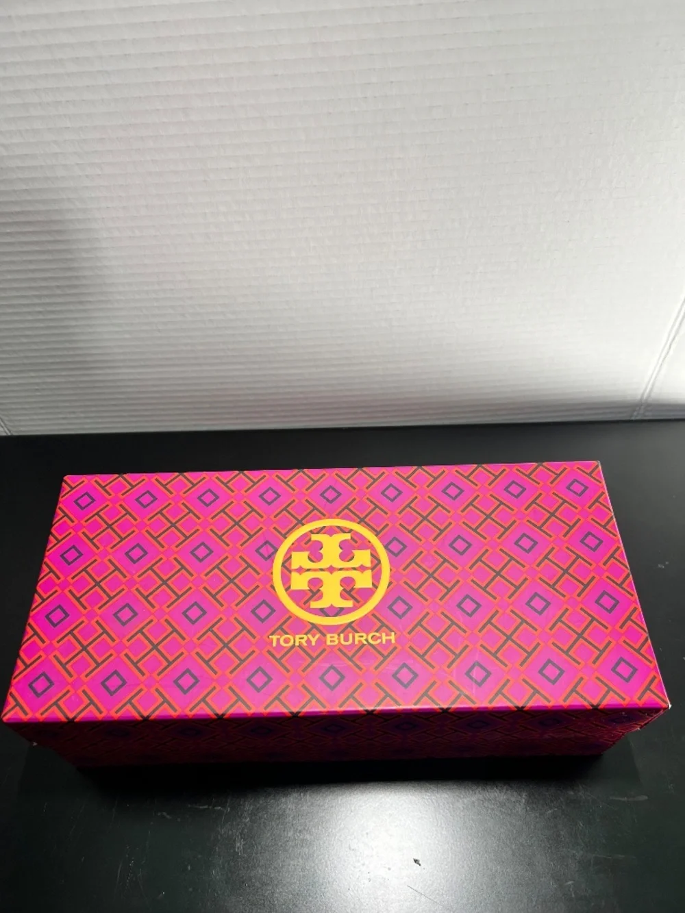 NEW IN BOX Tory Burch Multi Logo Ballet Flat | Goat Leather | Perfect Black